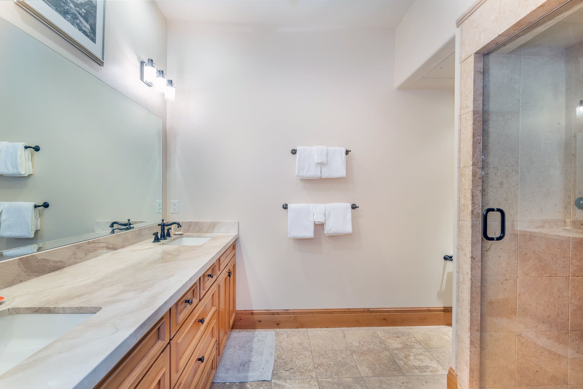 Primary ensuite bathroom with walk-in shower