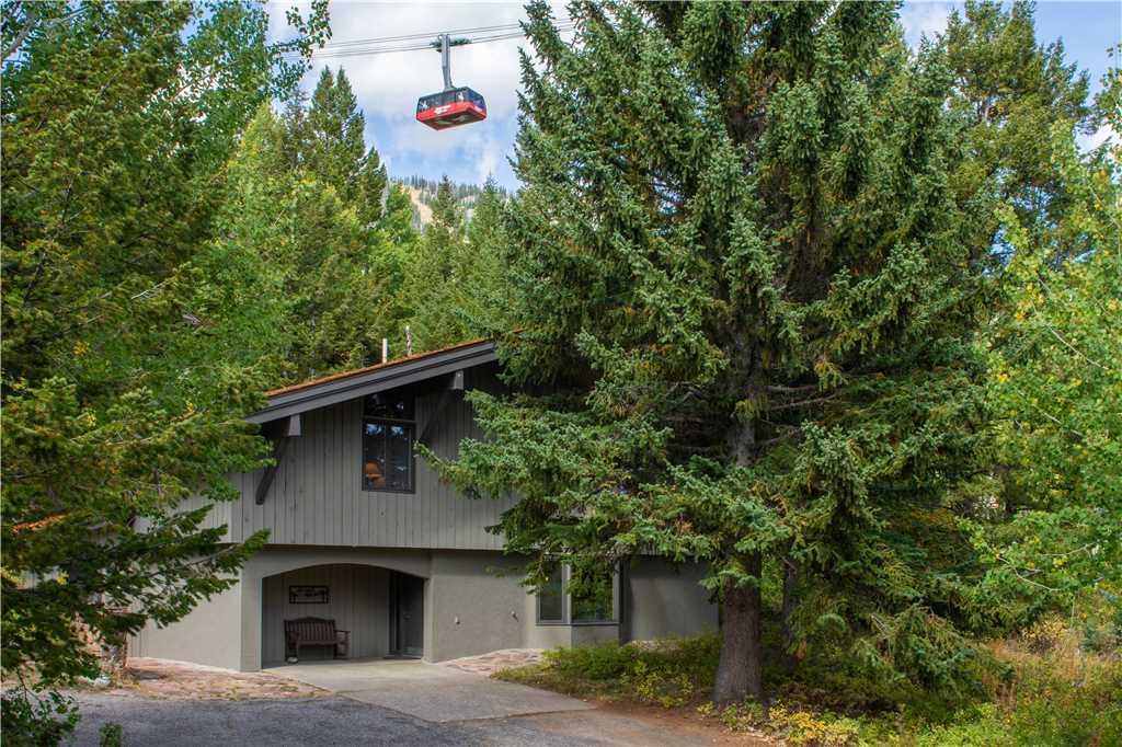 Front Exterior Entry w/ JH Aerial Tram Visible