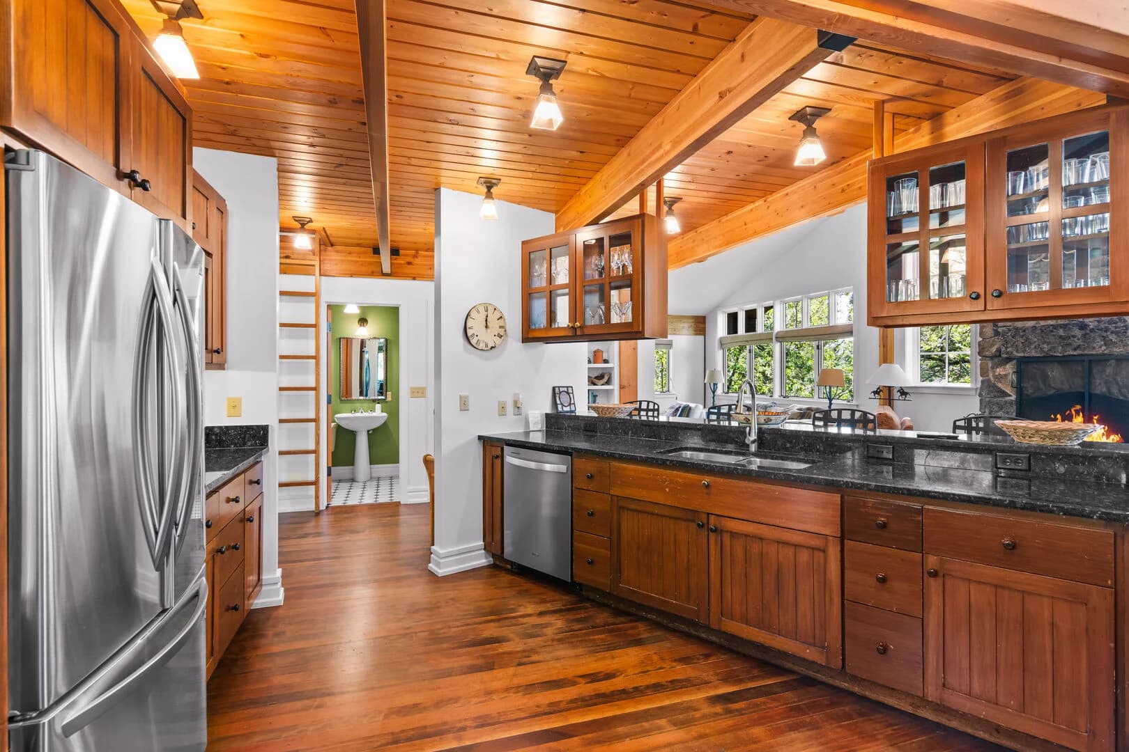 Kitchen and Half Bath