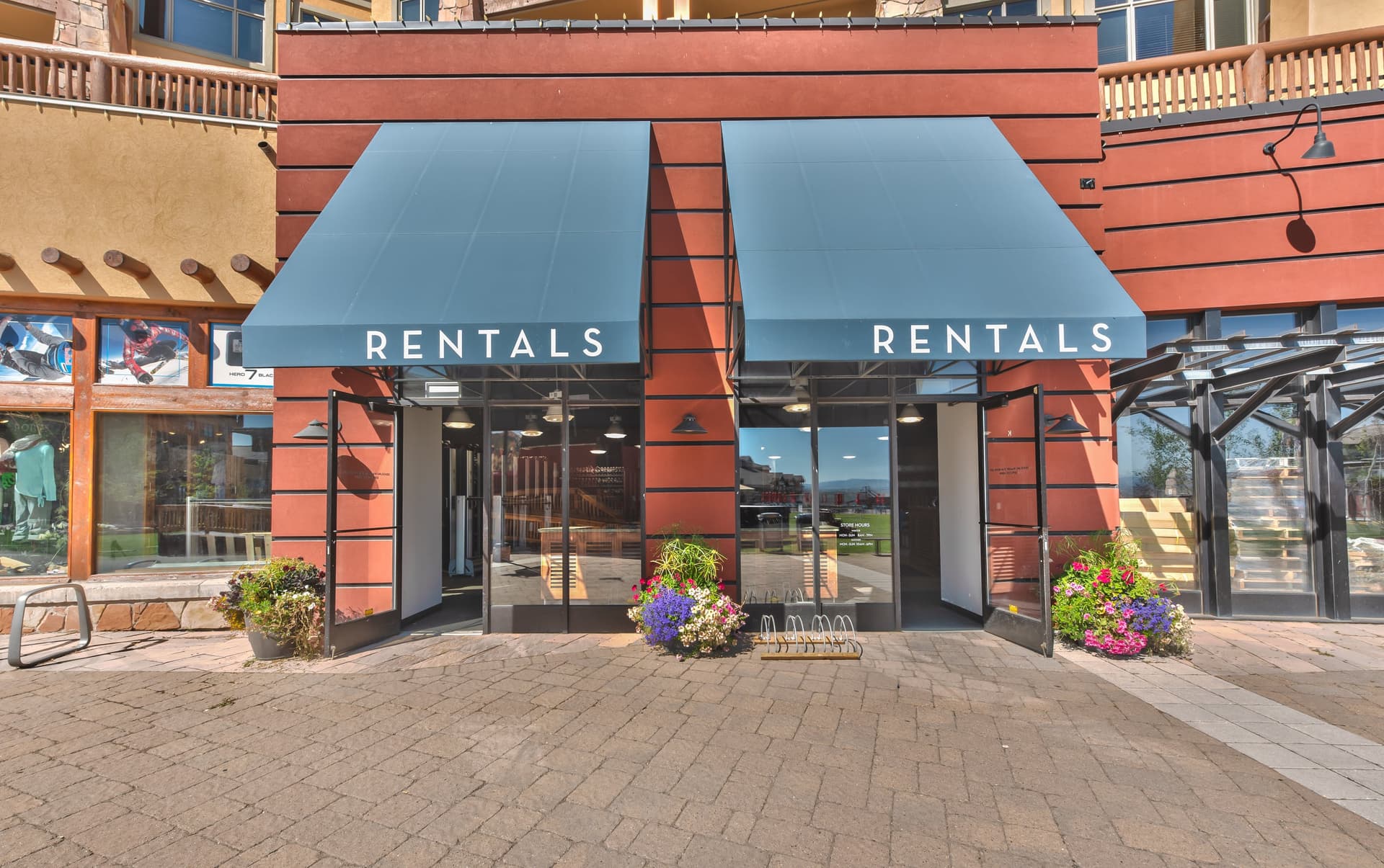 Resort ski school, ski rentals and ski shop are all within the property (just downstairs)