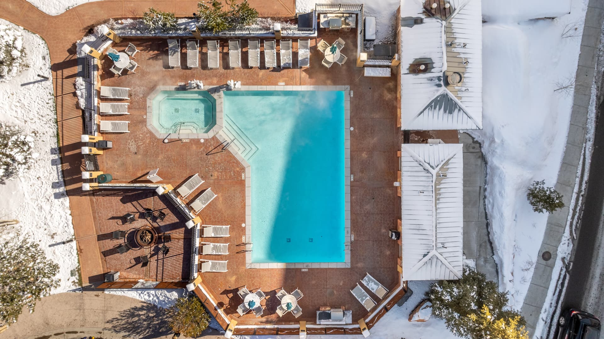 Pool is nicely heated year round