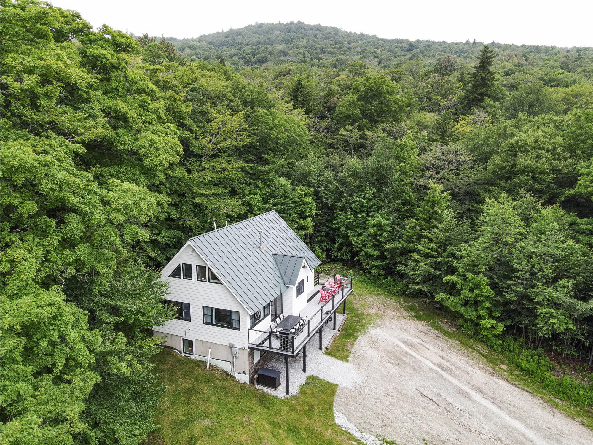 Enjoy the privacy this beautiful home has to offer during the summer