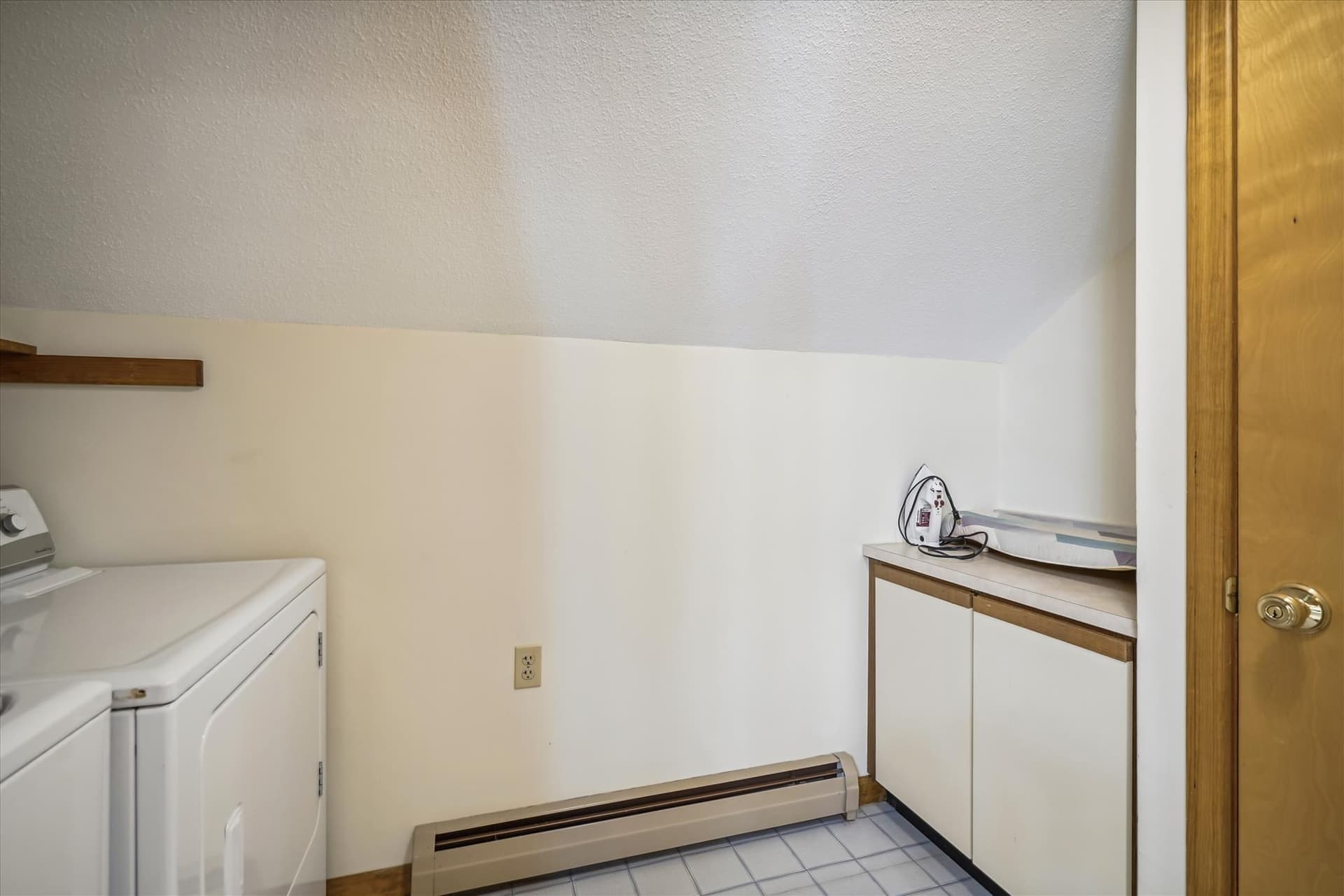 Washer and dryer for your use.