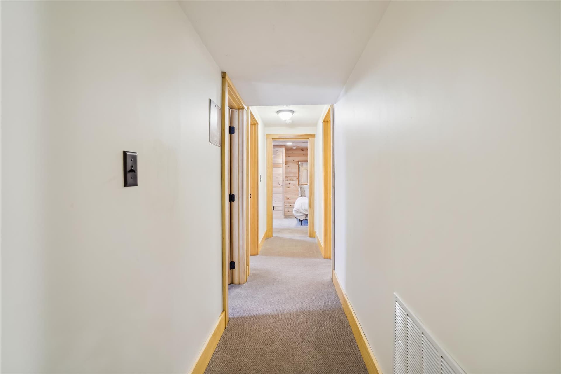 Hallway in the lower level.