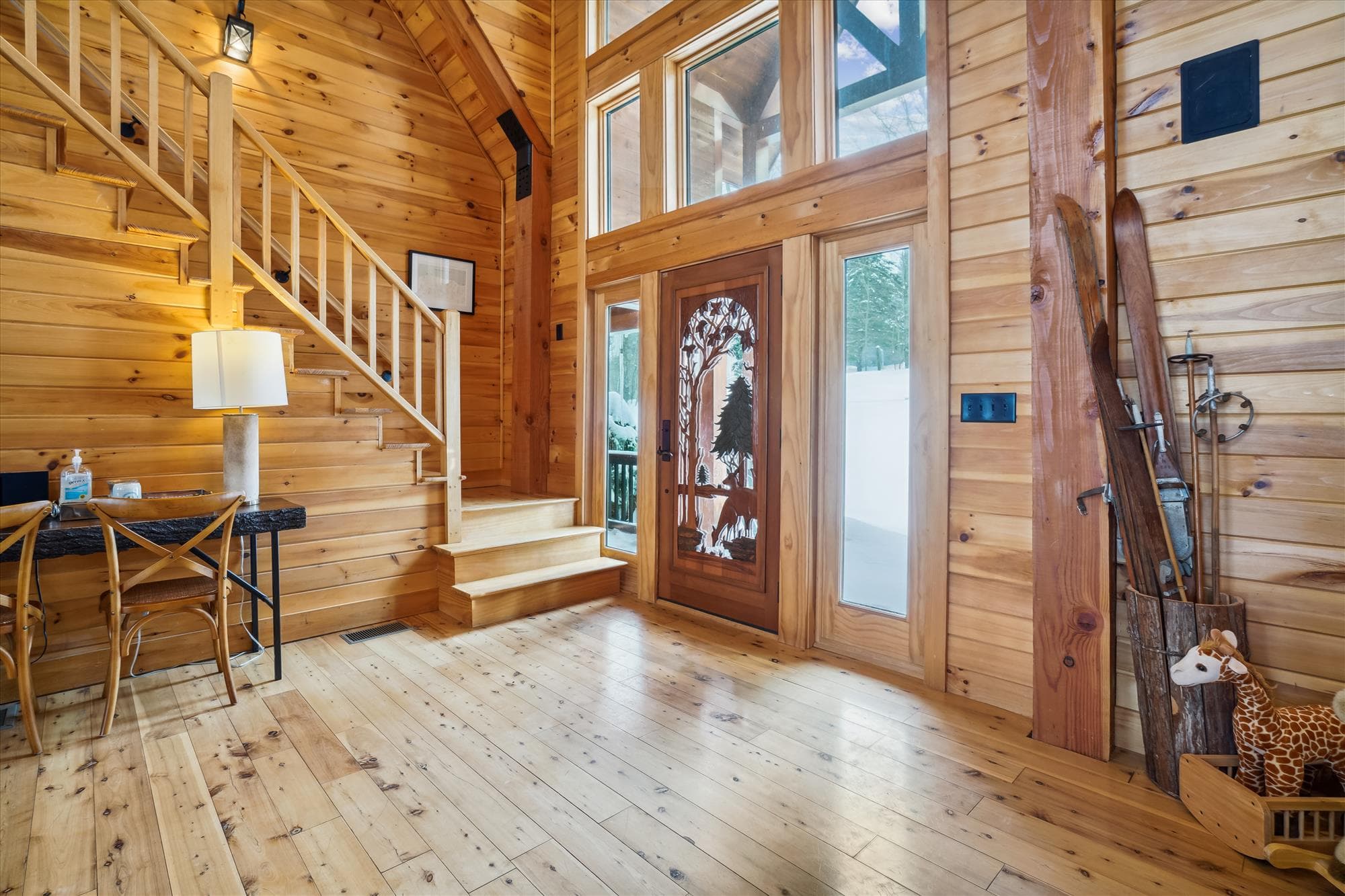 Beautifully designed front door.