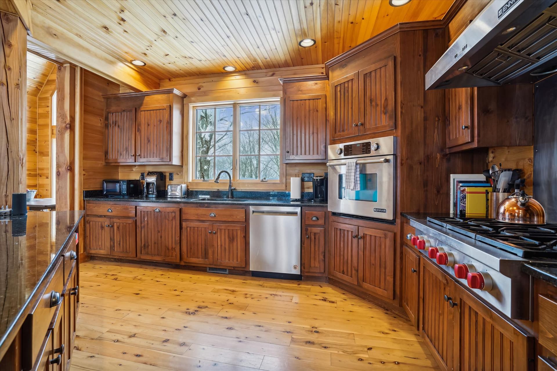 Sizable elegant kitchen.