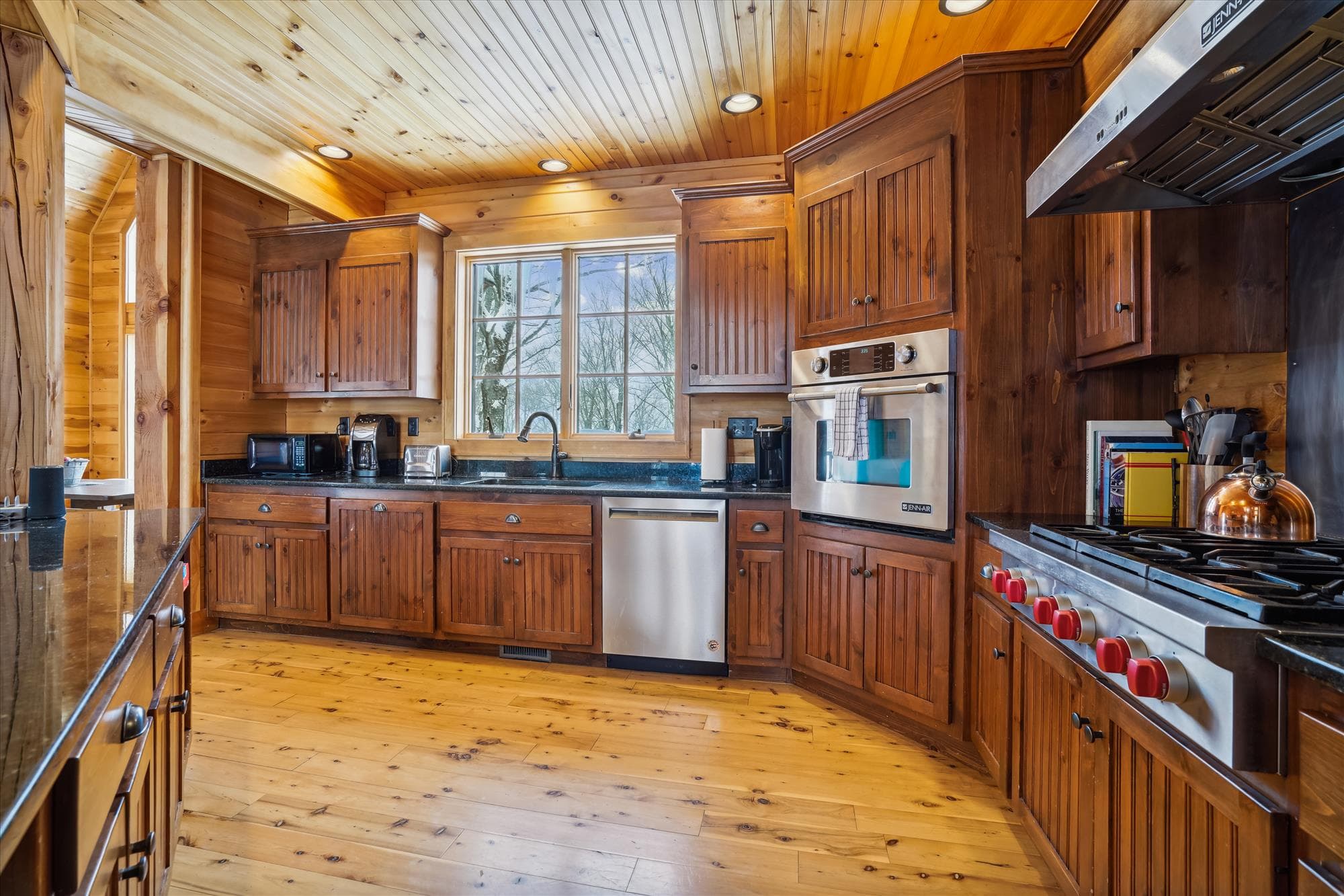 Sizable elegant kitchen.