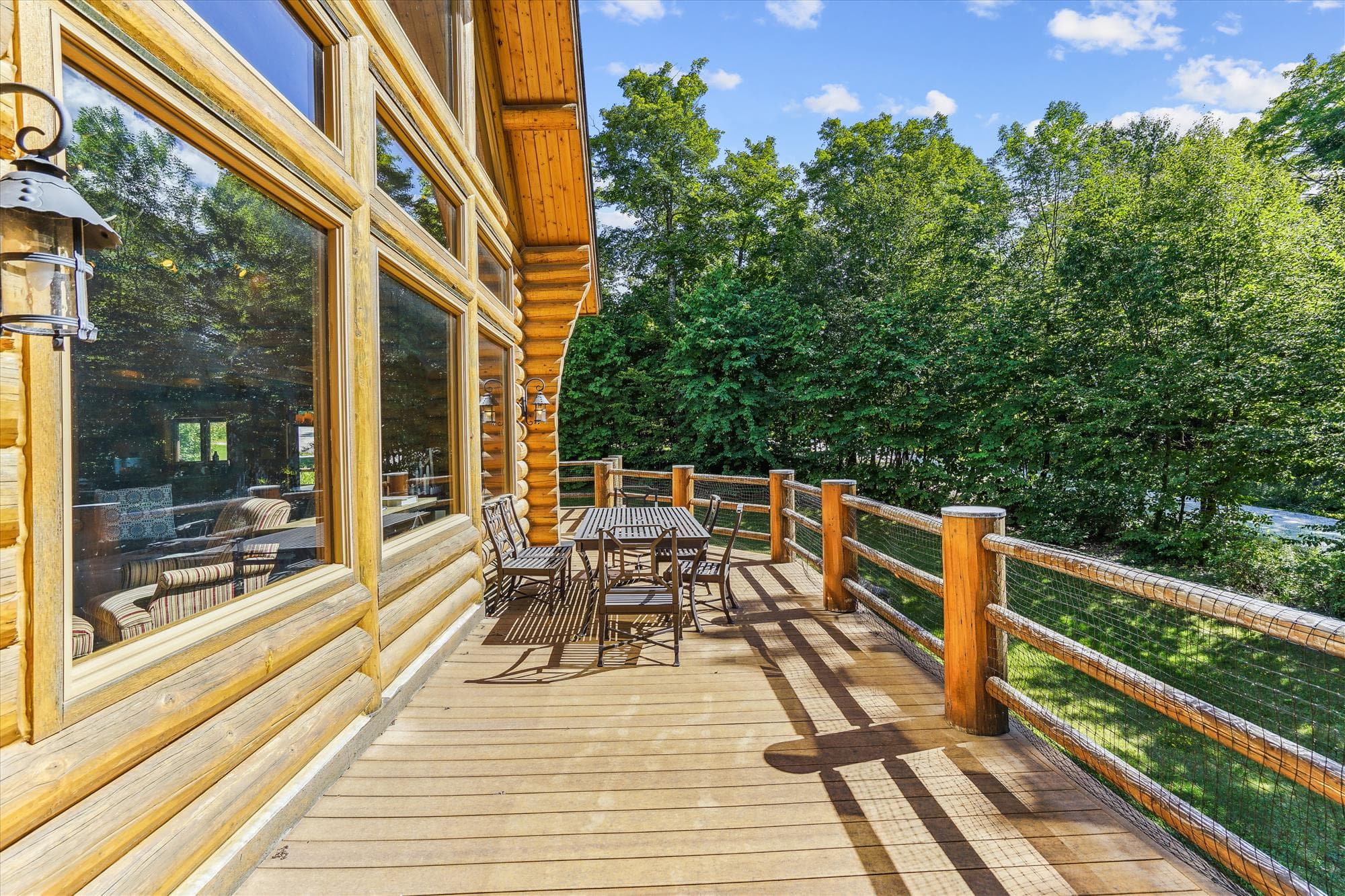 Lots of seating outside on the deck!