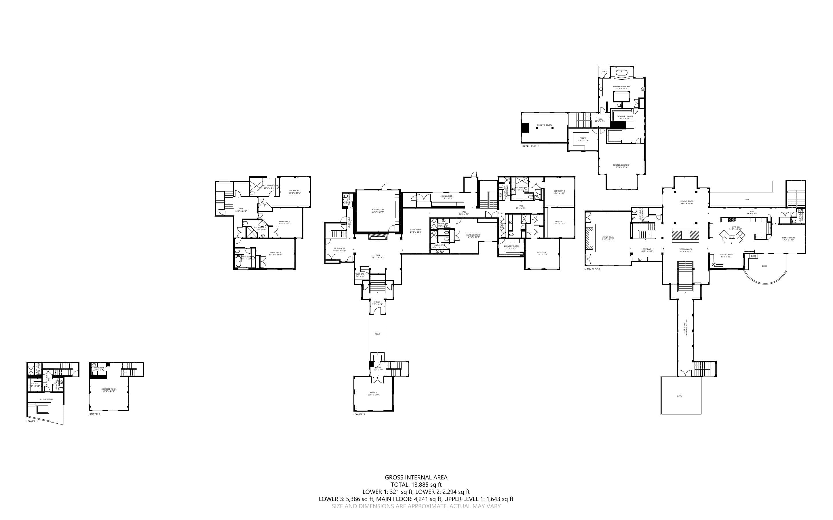 The floor plan for Talus Ridge.