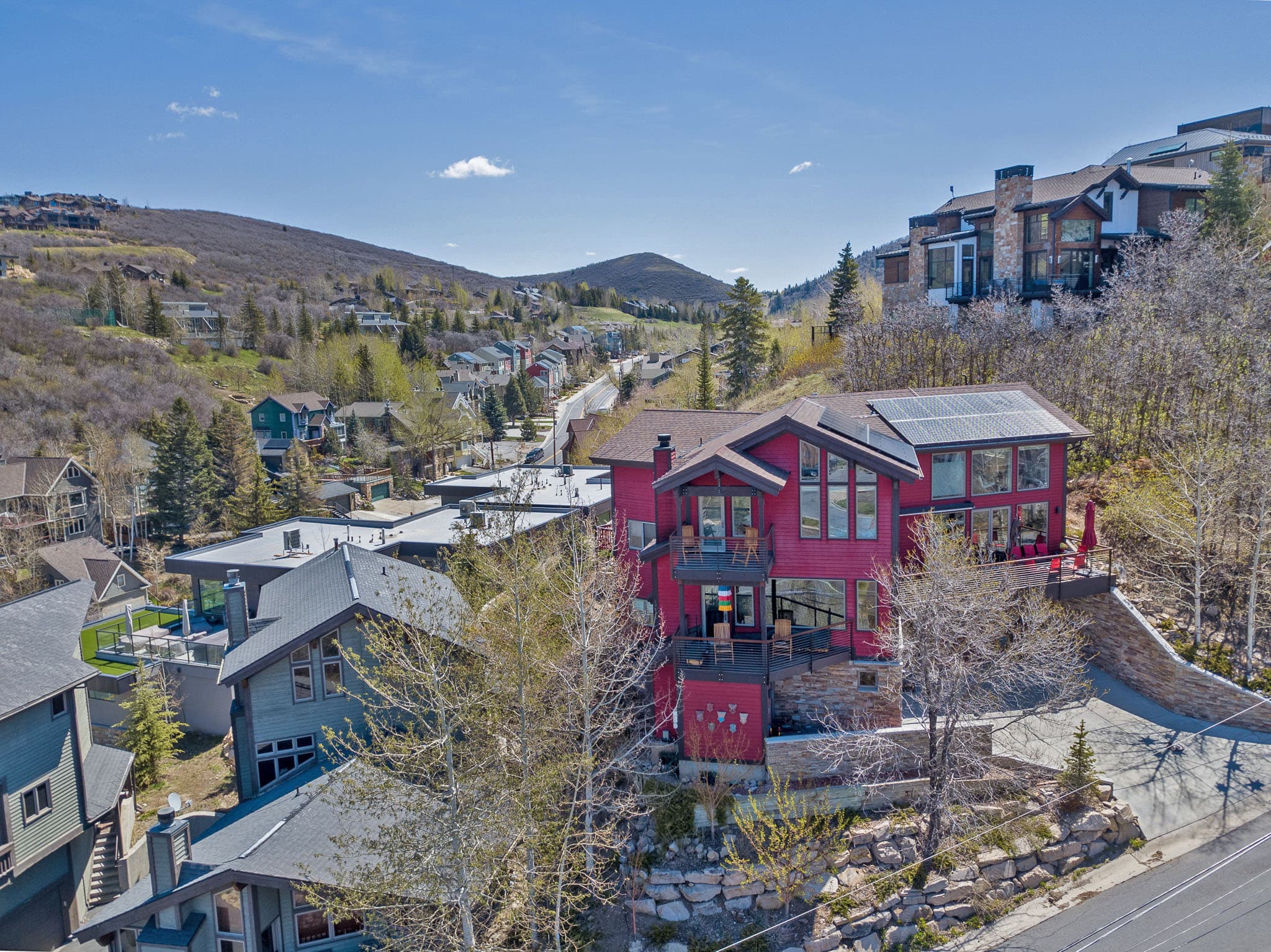 Aerial View of our Luxury Park City Vacation Rental
