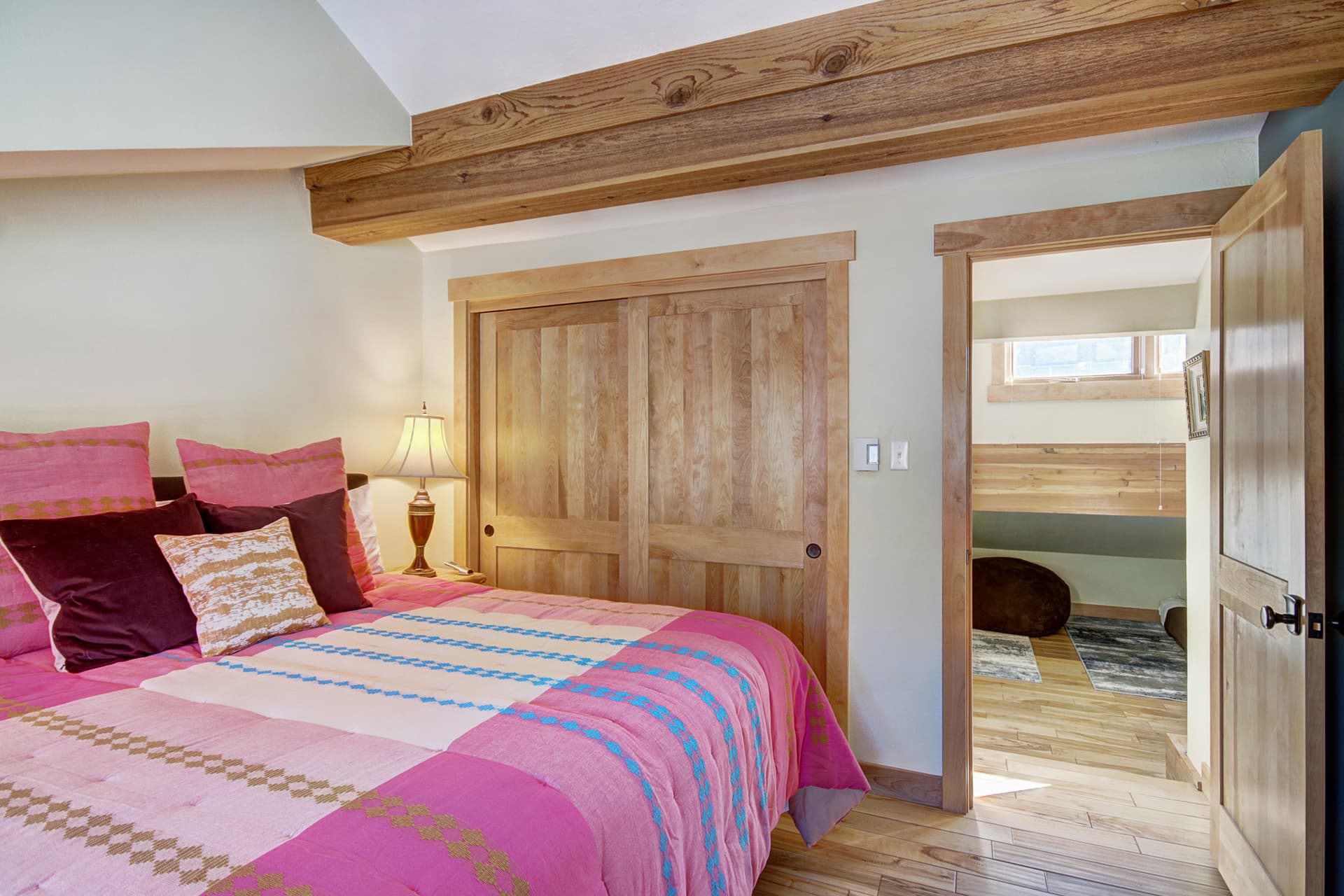 Large closet in the upper level King bedroom - 4 O'Clock Lodge D26 Breckenridge Vacation Rental