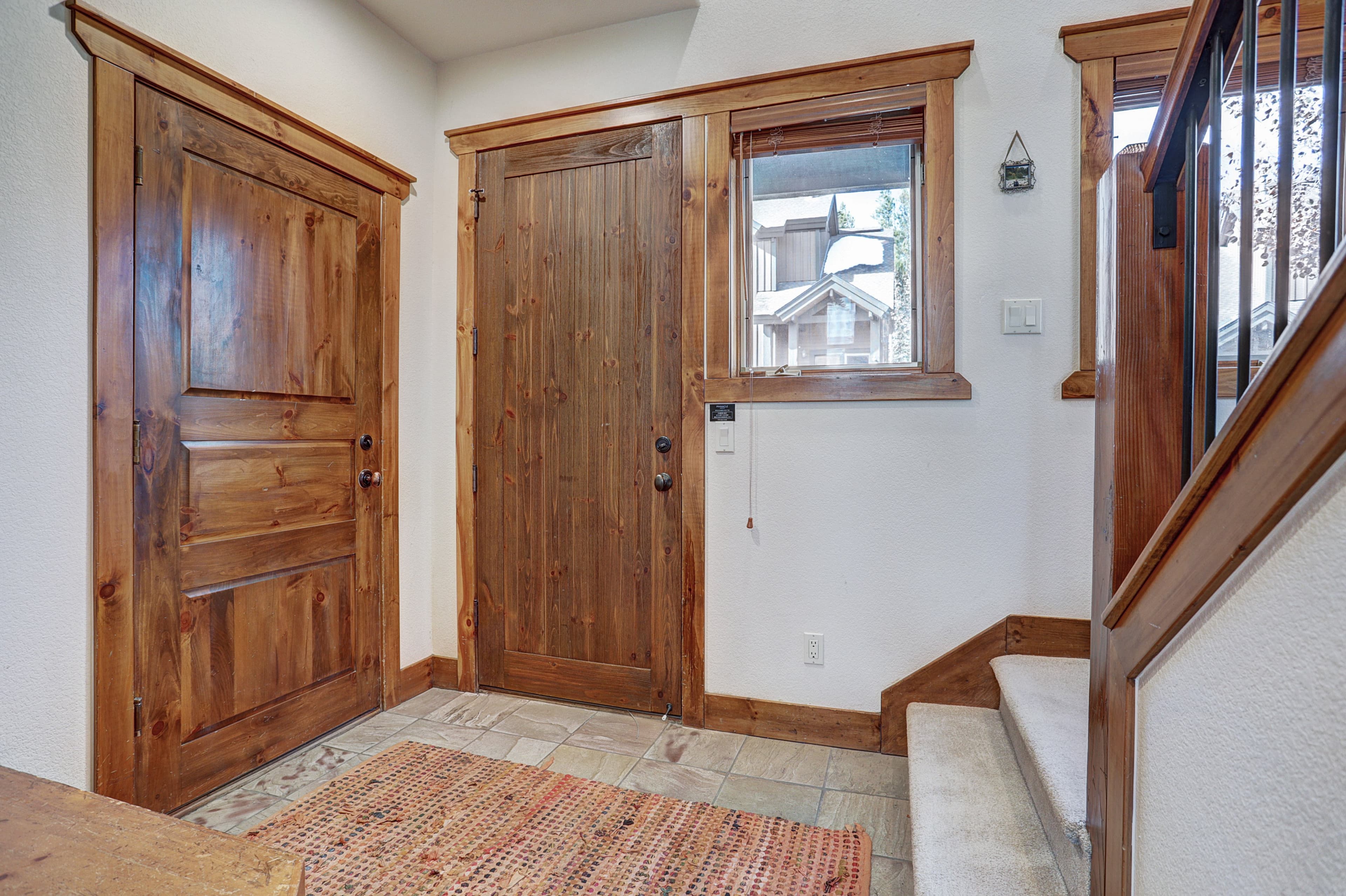 Main entry landing with coat closet - Amber Sky Breckenridge Vacation Rental