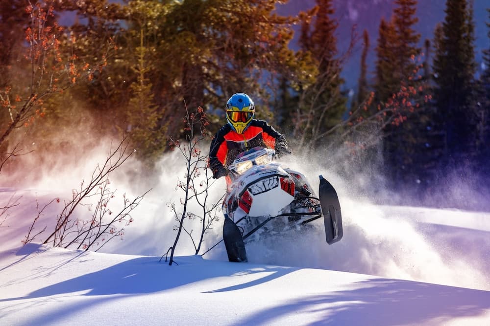 Snowmobiling