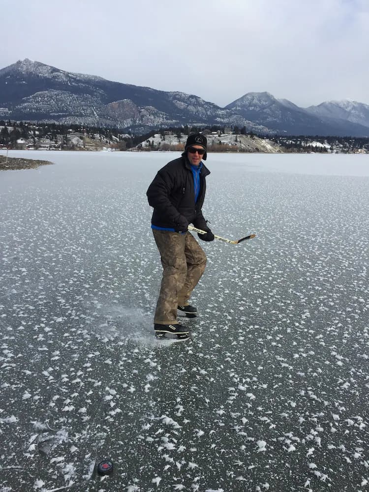 Ice skating