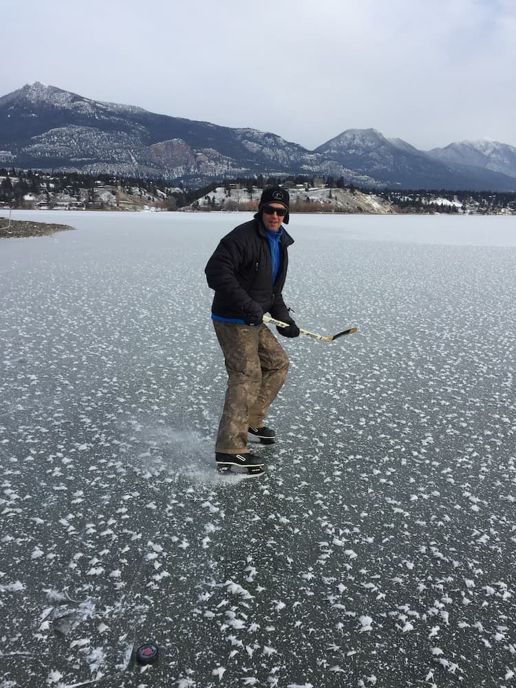 Ice skating