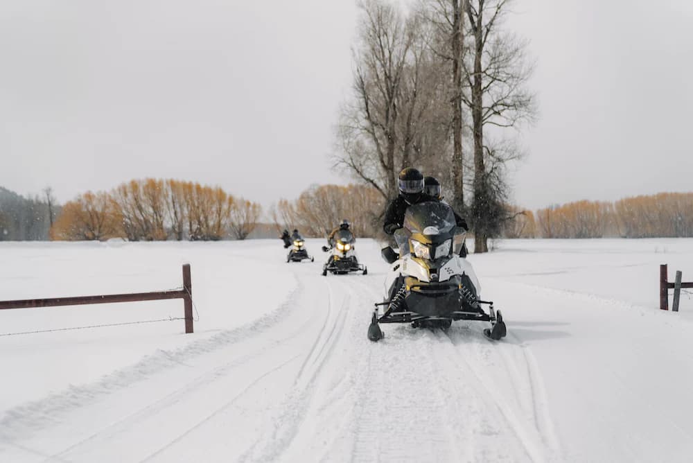Snowmobiling