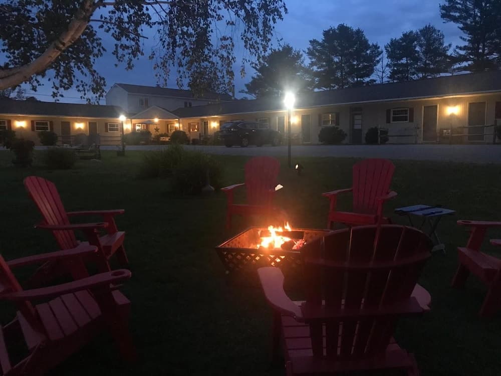 Outdoor banquet area