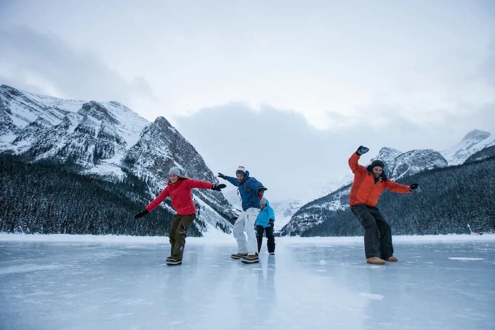 Ice skating