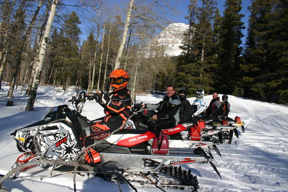 Snowmobiling