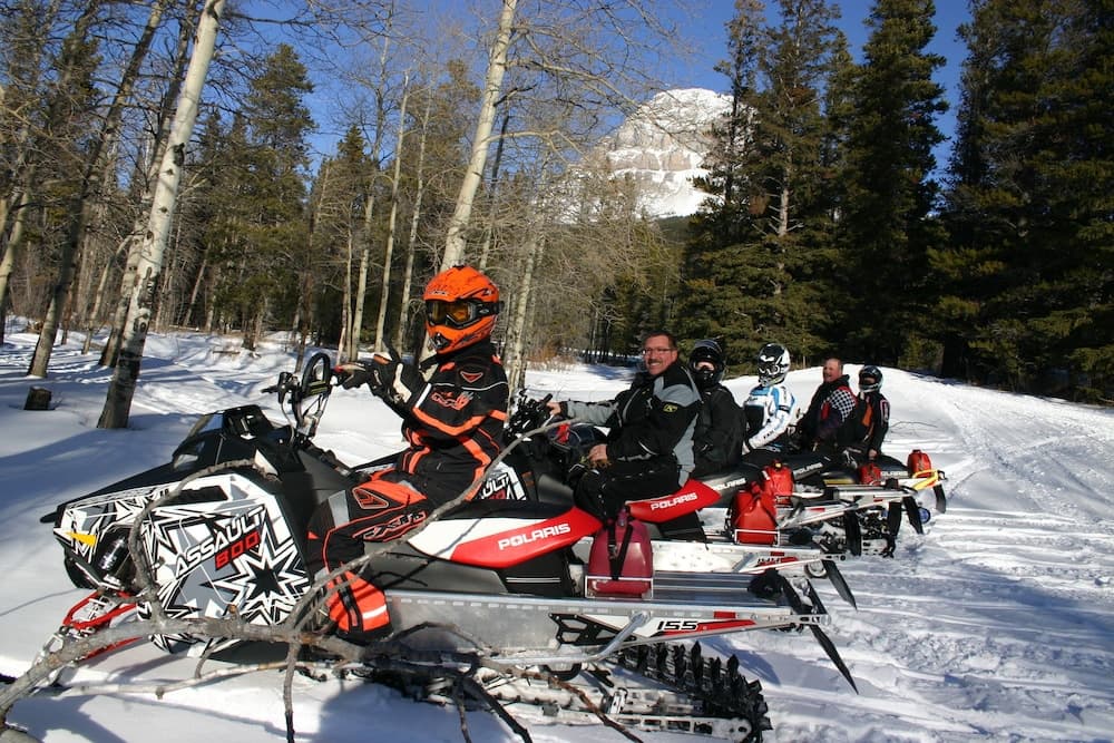 Snowmobiling