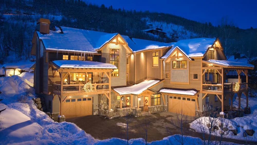 Front of property - evening/night