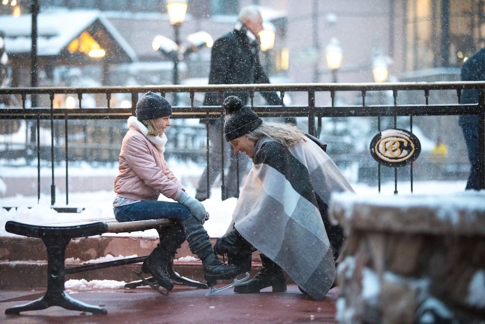 Ice skating