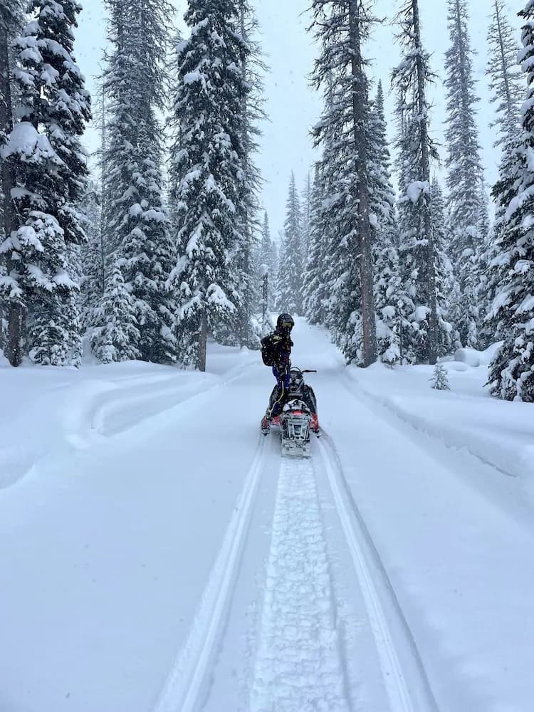 Snowmobiling