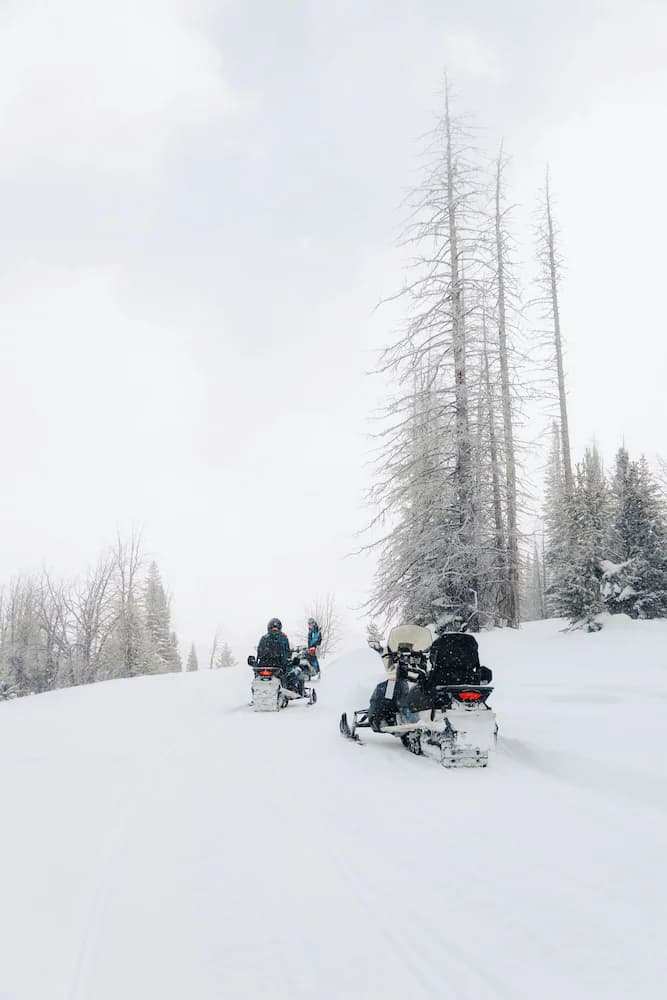 Snowmobiling