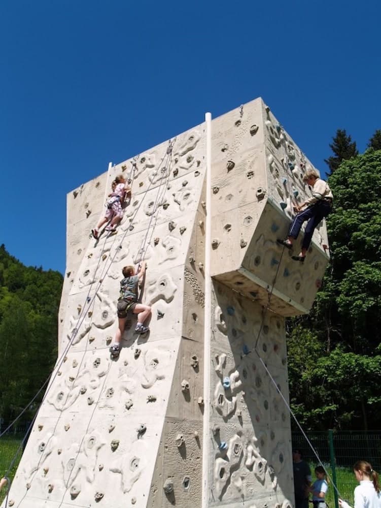 Outdoor rock climbing