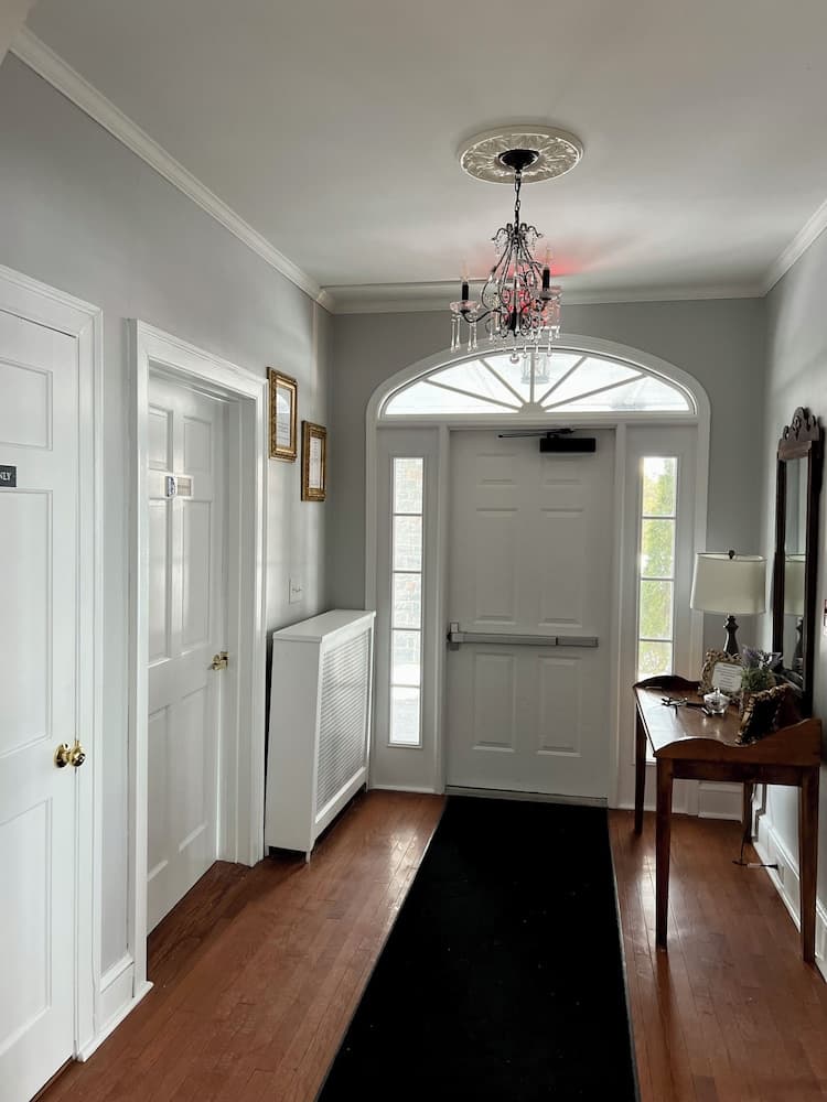 Interior entrance