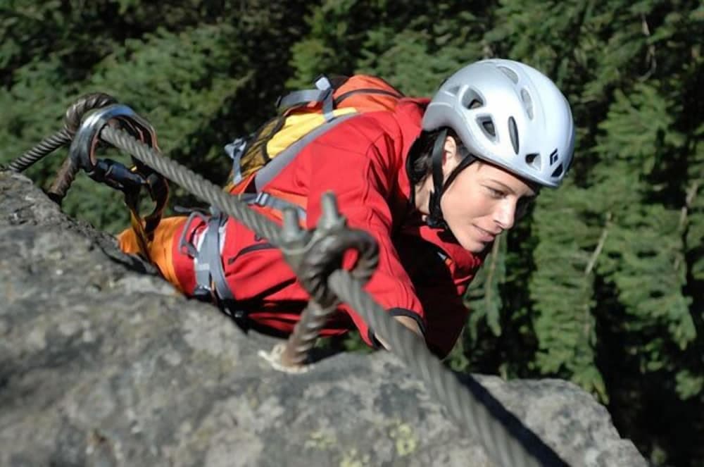 Outdoor rock climbing