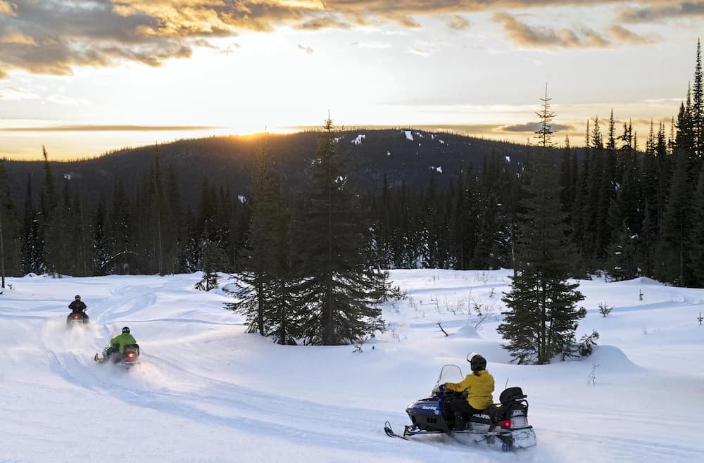 Snowmobiling
