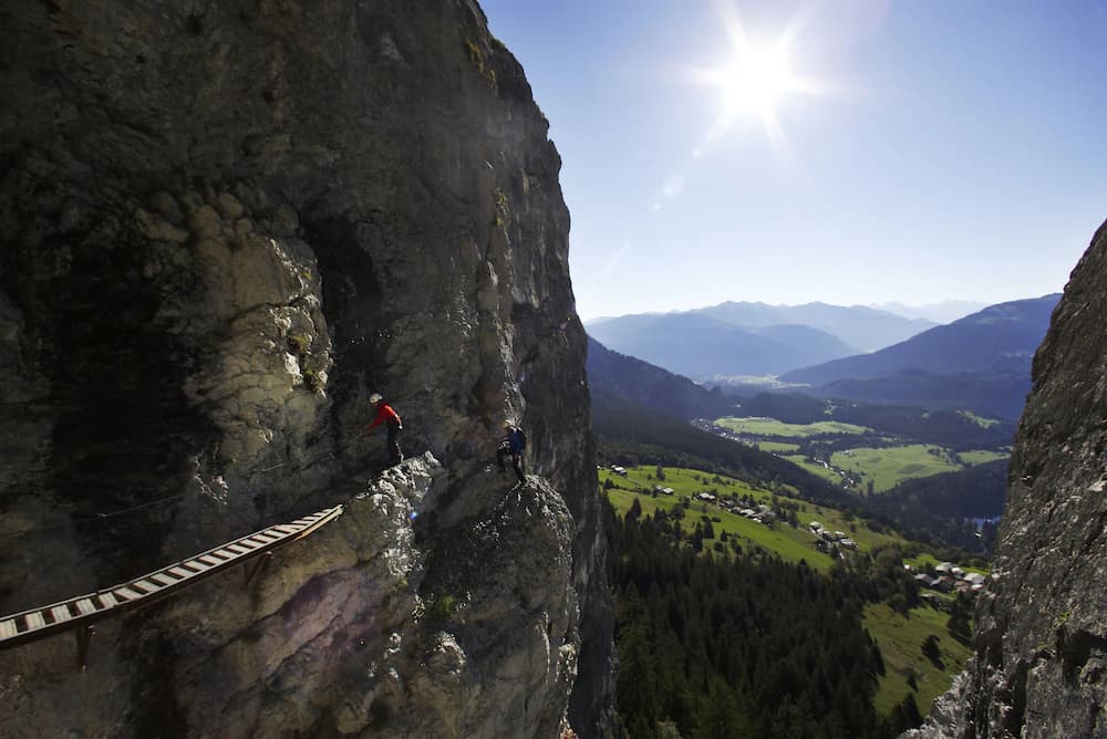Outdoor rock climbing