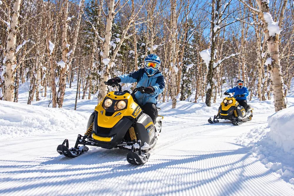 Snowmobiling
