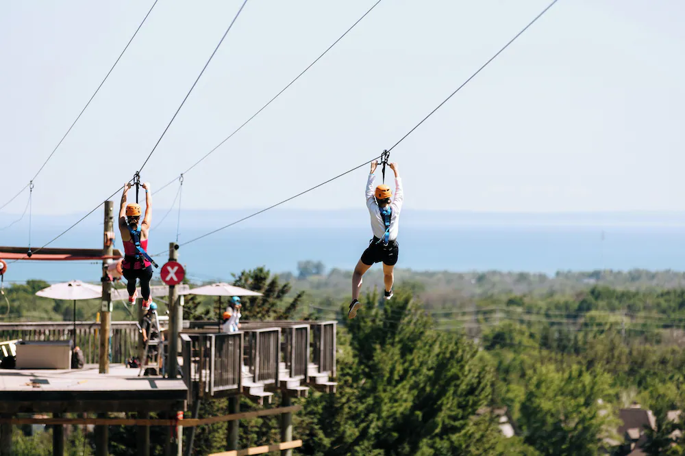 Ziplining