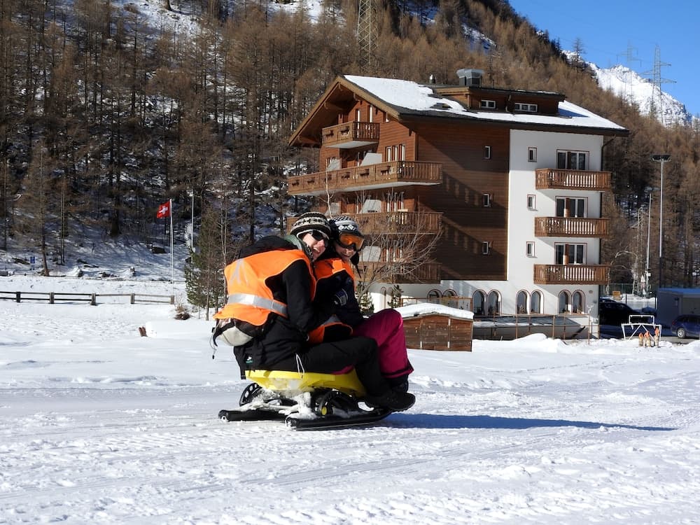 Snowmobiling