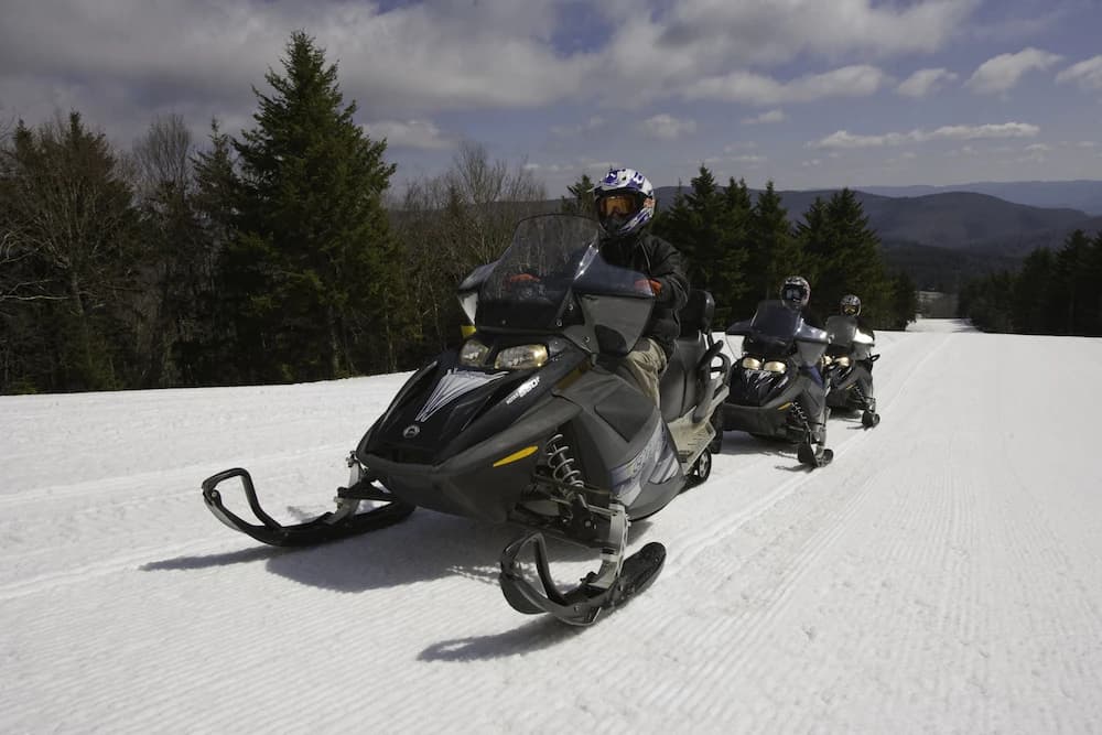 Snowmobiling